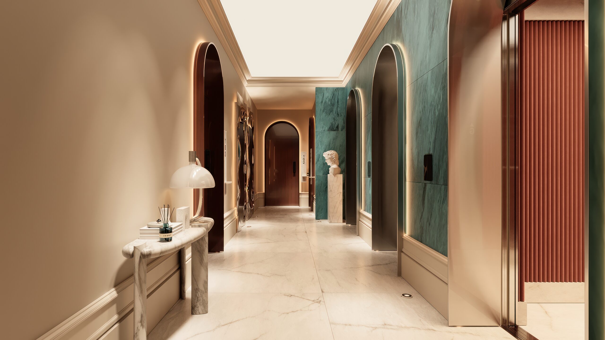 LE CHÂTEAU PIÉTRUS arrival hall